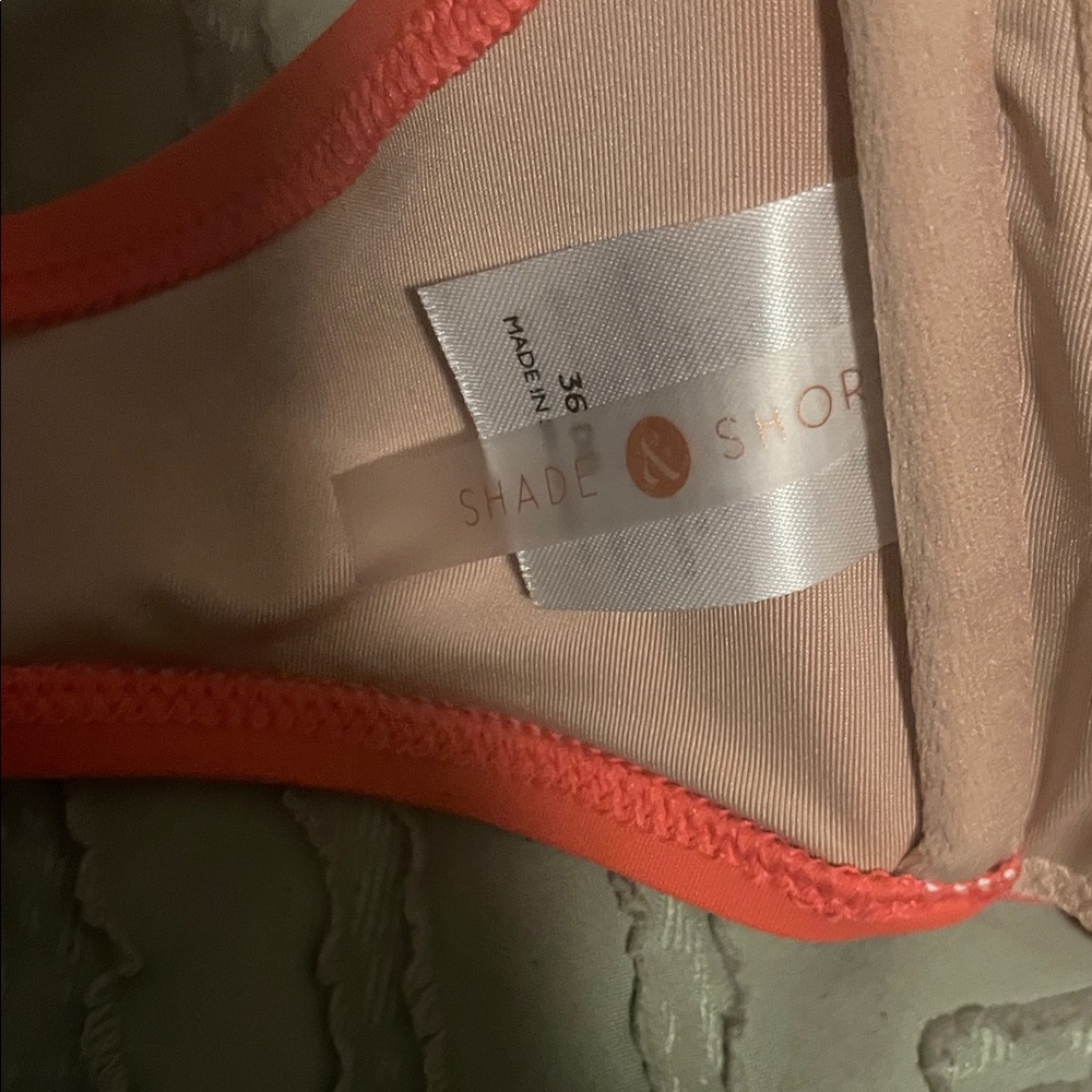 Shade & Shore Coral Bikini Top - Picture 2 of 4